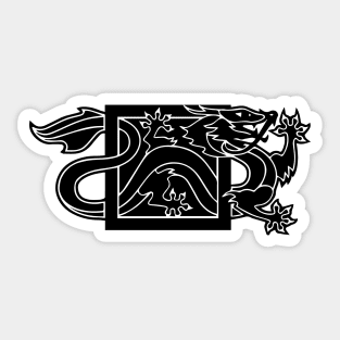 My Lord Dragon Banner Sticker